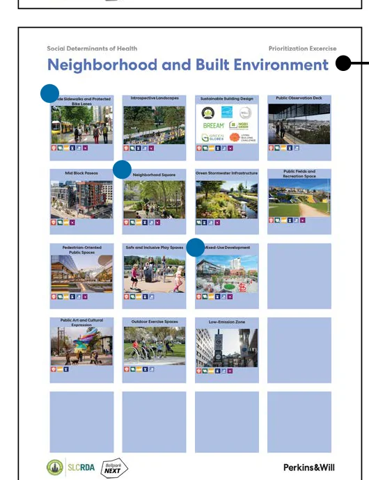 Neighborhood and Built Environment prioritization exercise