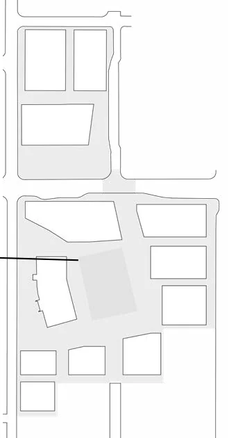 Site context map highlighting the Ballpark Festival Street location