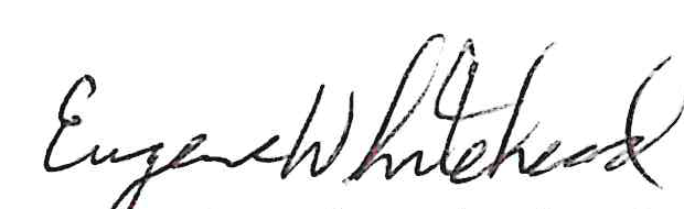 Signature of Eugene Whitehead