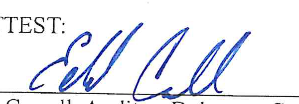Signature of Ed Carroll