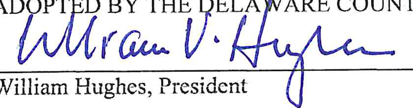 Signature of William Hughes