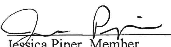 Signature of Jessica Piper
