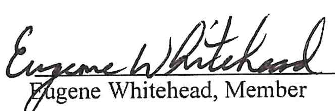 Signature of Eugene Whitehead