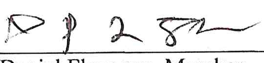 Signature of Daniel Flanagan