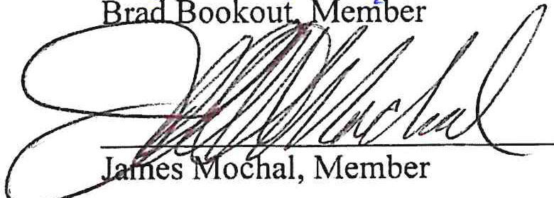 Signature of James Mochal