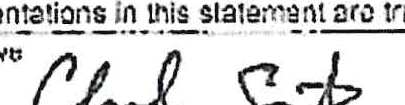 Signature of Chad Smith