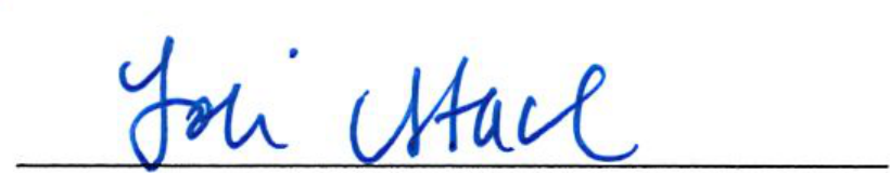 Signature of Lori Stacel
