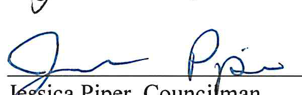 Signature of Jessica Piper