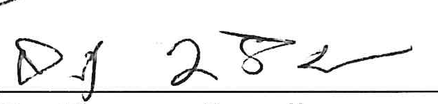 Signature of Dan Flanagan