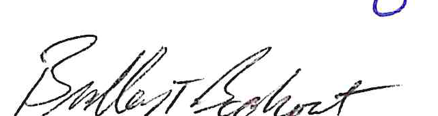 Signature of Brad Bookout