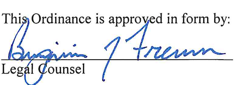 Signature of Legal Counsel