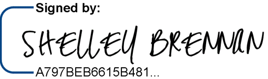 Signature: Signed by Shelley Brennan