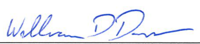Signature of William D. Duncan