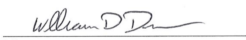 Signature of Mayor William D. Duncan