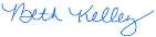 Signature of Beth Kelley
