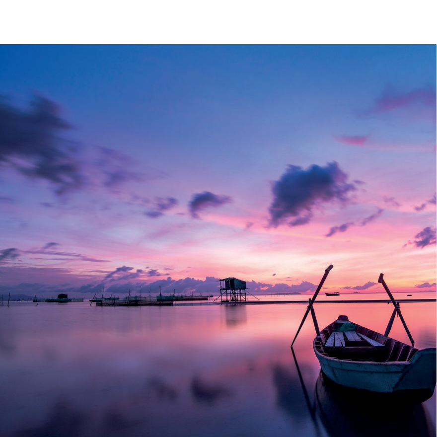 Boat on calm water