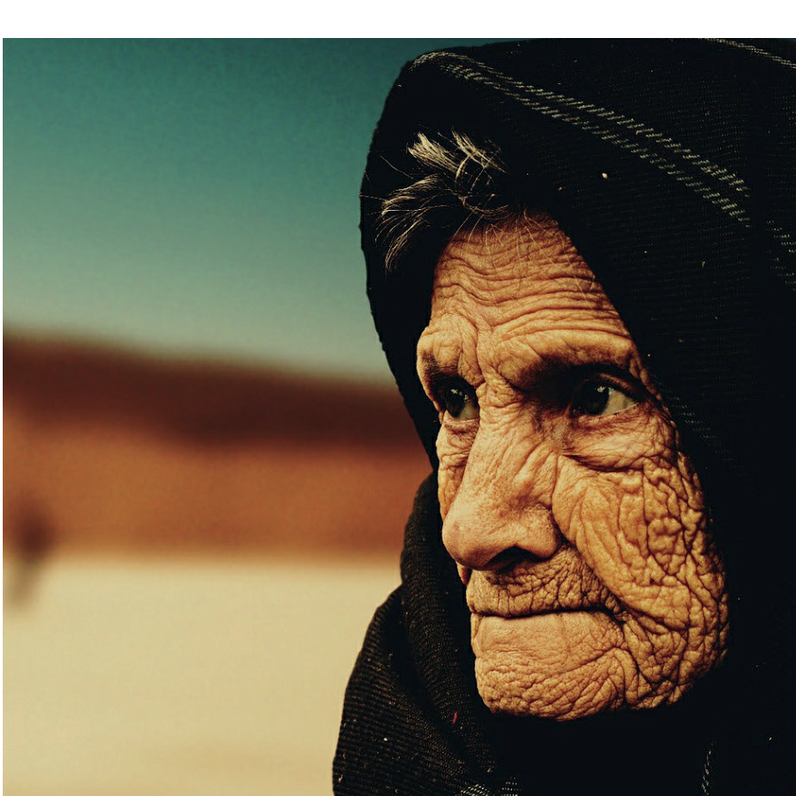 Portrait of an elderly woman