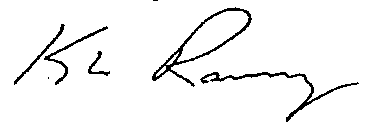 Signature of Dr. Kyle Ramey