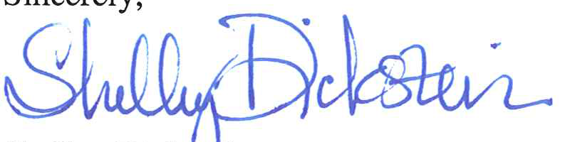 Signature of Shelley Dickstein
