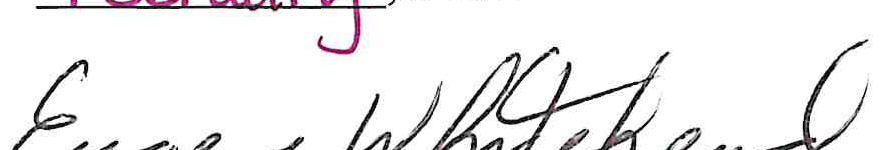 Signature of Eugene Whitehead