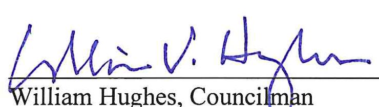 Signature of William Hughes