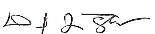 Signature of Dan Flanagan