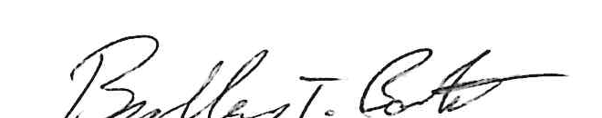 Signature of Brad Bookout
