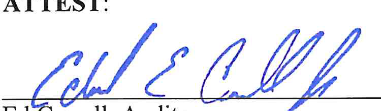 Signature of Ed Carroll