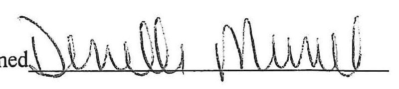 Signature of Plan Commission Staff