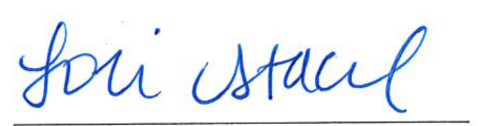 Signature of Lori Stacel, Clerk of Council