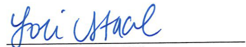 Signature of Clerk of Council Lori Stacel