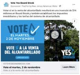Vote Yes Bound Brook Spanish language digital campaign ad