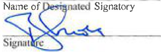Signature of Thomas Shroba
