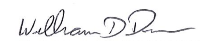 Signature of Mayor William D. Duncan