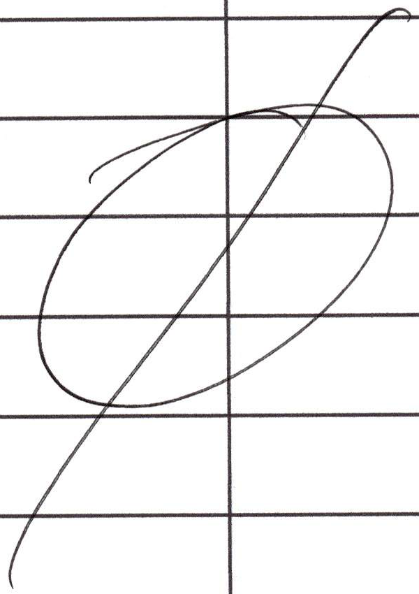 Handwritten slash zero indicating no contributions