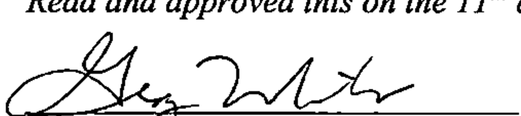 Signature of Greg Miles