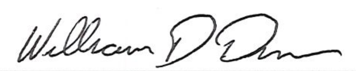 Signature of Mayor