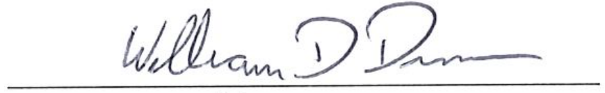 Signature of Mayor William D. Duncan