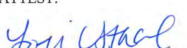 Signature of Clerk of Council Lori Stacel