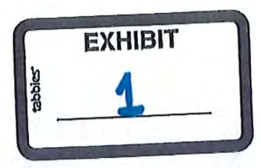 Exhibit 1 Sticker