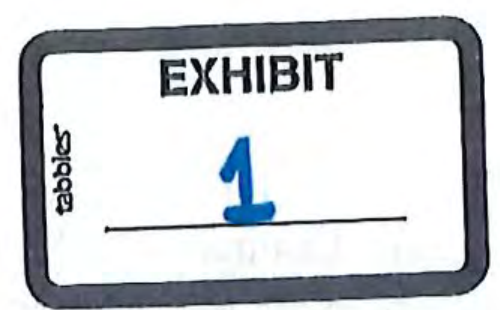 EXHIBIT 1 stamp