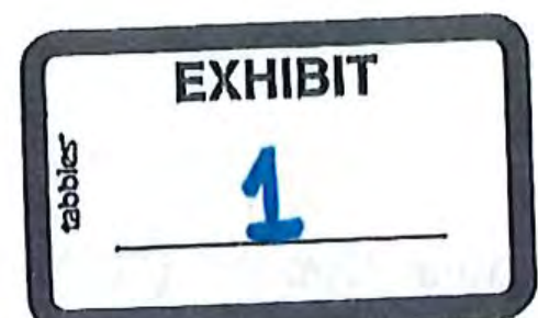 Exhibit 1 Sticker