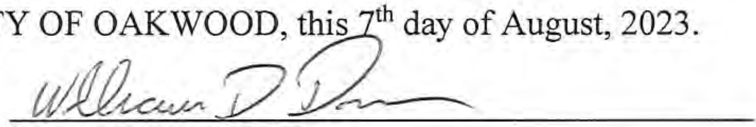 Signature of William D. Duncan