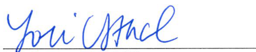 Signature of Lori Stacel