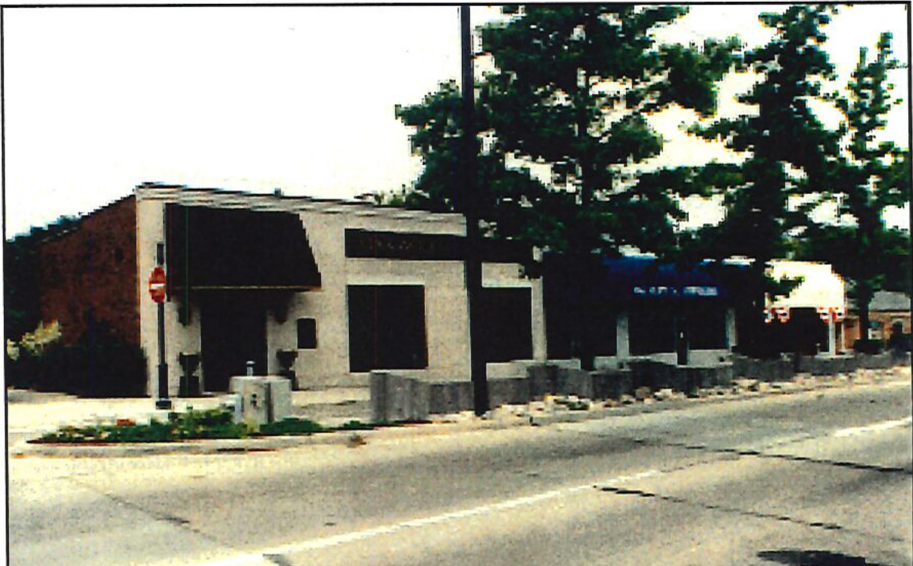 Single small commercial building