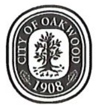 City of Oakwood Official Seal - Founded 1908