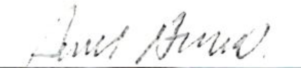 Signature of David Denka