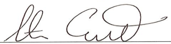 Signature of Commissioner of Health