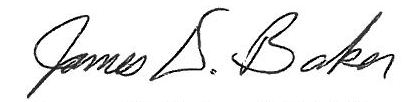 Signature of James D. Baker