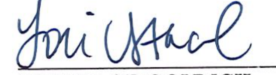 Signature of Clerk of Council